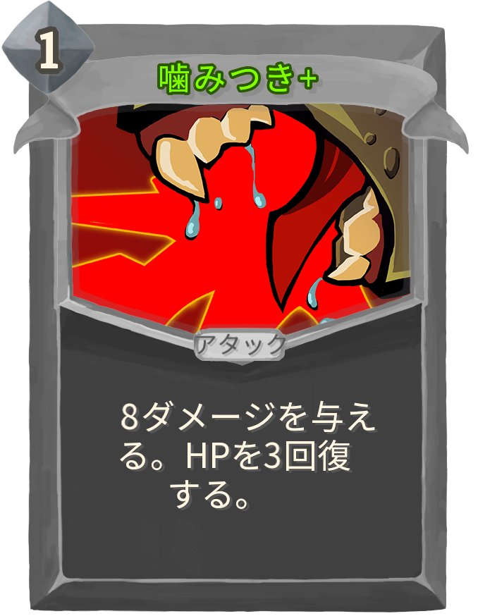 噛みつき+