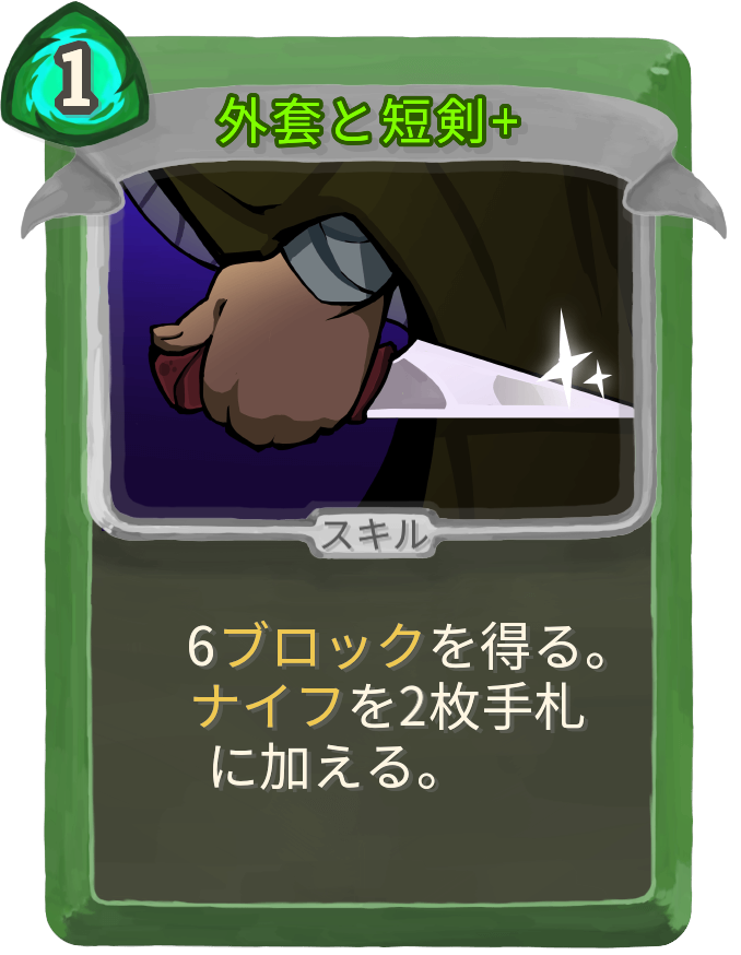 外套と短剣+